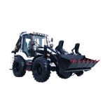 Backhoe Loader b'Erbgħa tar-roti Tmexxija